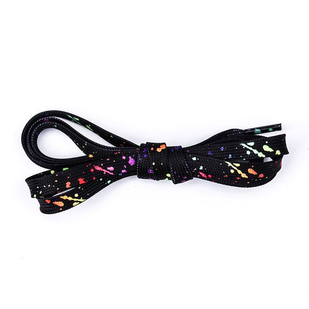 Ink-splashed shoelaces Men's and women's flat fit LACES rope canvas shoes board shoes_viptrois.com