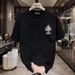 Summer New Men's Short Sleeved With Personalized Printing, Fashionable, Loose, Versatile,_viptrois.com
