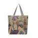 Women's Shoulder Bags Fashionable Illustration Tote Bag, Artistic And Retro Single-shoulder Bag, Underarm Bag, Single-sided Embroidered Bag For Women_viptrois.com
