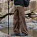 Waterproof Men's Cargo Spring Autumn 2024 New Outdoor Straight Leg Loose Fit Versatile Casual Long Pants_viptrois.com