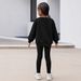 Mother & Kids INS Girls Autumn Suit Tie Dye Pattern Long Sleeved Top Printed Sweater Leggings Two Piece Set_viptrois.com