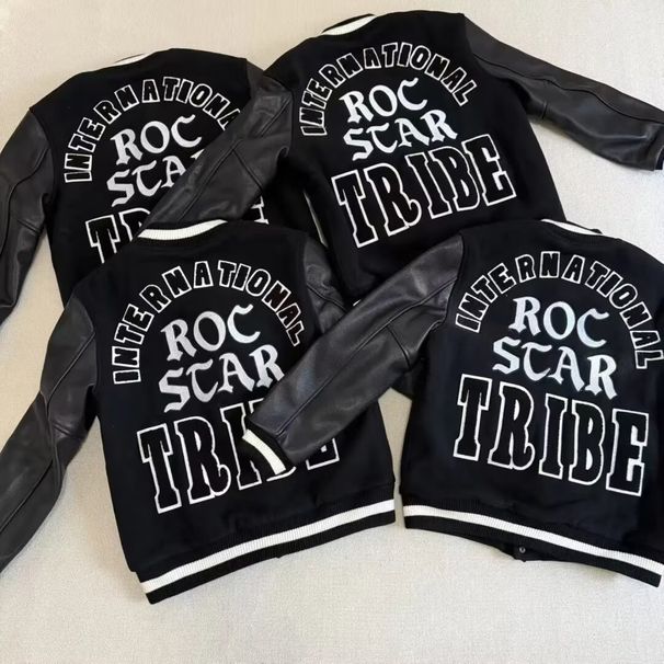 Black Badge Baseball Men's Autumn Winter New American Retro Letter Embroidery Aviator Thickened Jacket_viptrois.com