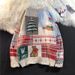 Pure Cross-Border Christmas Jacquard Knit Autumn Winter Loose Round Neck Pullover For Men And Teenagers High-End Long Sleeve_viptrois.com