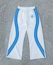 Men's Clothing Striped Shorts 3d Three Dimensional Embroidery Pattern Unisex Casual Straight Pants_viptrois.com