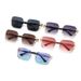 Men's Sunglasses Frameless Sunglasses For Women, High End Square Oversized Metal Leopard Head Anti Ultraviolet Sunglasses_viptrois.com