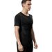Men's clothing Fitness wear men's high spring short sleeve quick dry sports tights printed running_viptrois.com