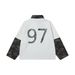Two-Piece Camouflage Patchwork Long Sleeve Polo Shirt Sweatshirt American Street Fashion Spring Autumn Men's Letter_viptrois.com