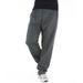 Men's Clothing new men's casual trousers men's home straight sweatshirt solid color loose trousers_viptrois.com