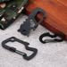 Portable EDC Tool Outdoor Multi-Hole Carabiner Multifunctional Stainless Steel Mini Keychain Camping Gadget_viptrois.com