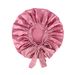 Women's Hats Oversized Strappy Sleeping Cap Elastic Ribbon Satin Round Cap Home Hat_viptrois.com