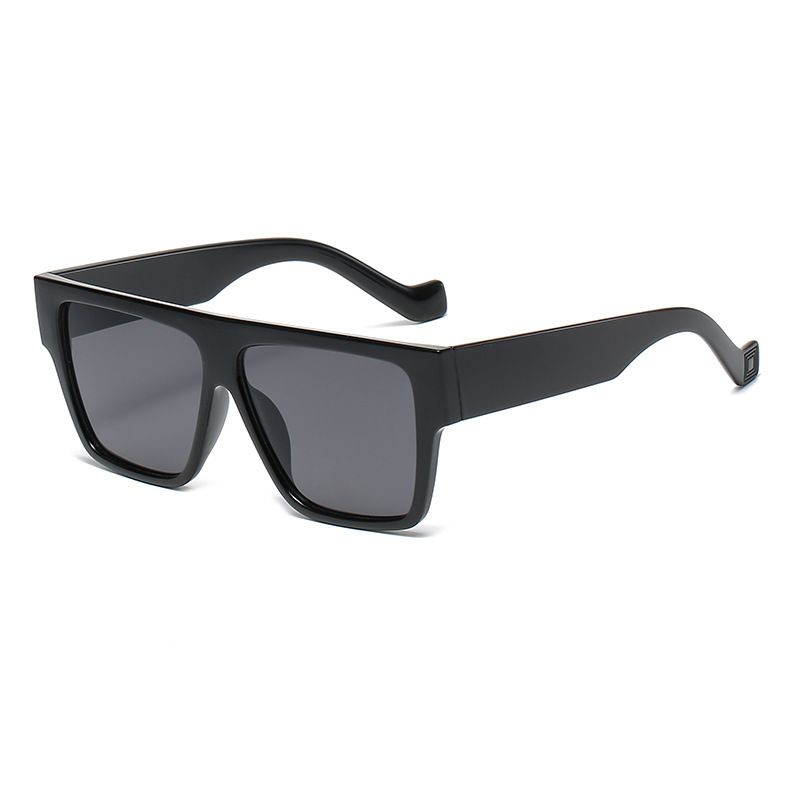 New Retro Large Frame Square Sunglasses Street Shooting Sunglasses Ins Simple Glasses Glasses_viptrois.com