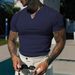 Men's Stretch V-Neck T-Shirt – Breathable Quick-Dry Workout & Casual Tee (Black/Gray/White/Navy/Green) – S-3XL_viptrois.com