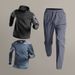 Men's Clothing quick drying clothes morning jogging cycling clothes jacket spring outdoor fitness leisure five piece suit_viptrois.com
