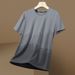 Men's Clothing Ice Silk Stripe Short Sleeved T Shirt Men's Quick Drying Sports Men's Tops_viptrois.com