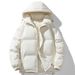 Men's Oversized Hooded Puffer Jacket - Winter Warm Polyester-Filled Coat With Stand Collar, Thickened Loose Fit Casual Outerwear_viptrois.com