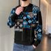Spring And Autumn Sweater Men's Pullover Round Neck Thin Korean Version Lazy Wind Contrasting Color Oversize Pullover Dopamine Top_viptrois.com
