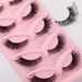 Beauty Health 5 Pairs Of Oblique Flying Fox False Eyelashes Natural Thick Curling Eyelashes Simulated Cat Eye Eyelashes_viptrois.com