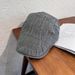 Women's Hats Retro Forward Hat For Women Summer New Style Old Face Hot Girl British Style Fashion Solid Color Painter Hat Trend_viptrois.com
