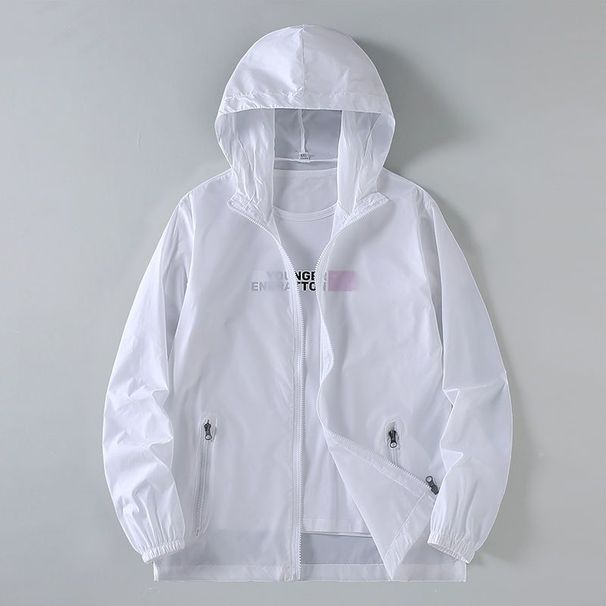 Men's Clothing Cool Breathable Windproof Sun Protection Clothing UV Protection Hooded Jacket_viptrois.com