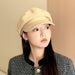 Korean Fashion Simple Button Octagonal Autumn Winter New Duckbill Beret Internet Celebrity Ins Artist Hat For Women_viptrois.com