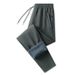 Men's Graphene Thermal Pants - Winter Windproof Waterproof Fleece-Lined Trousers With Knee Protection & Adjustable Waist_viptrois.com
