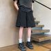 Men's Military Green Cotton Cargo Shorts Summer Loose Straight Leg Casual Mid-Length Pants With Large Pockets Wide Leg Five Point Bottoms_viptrois.com
