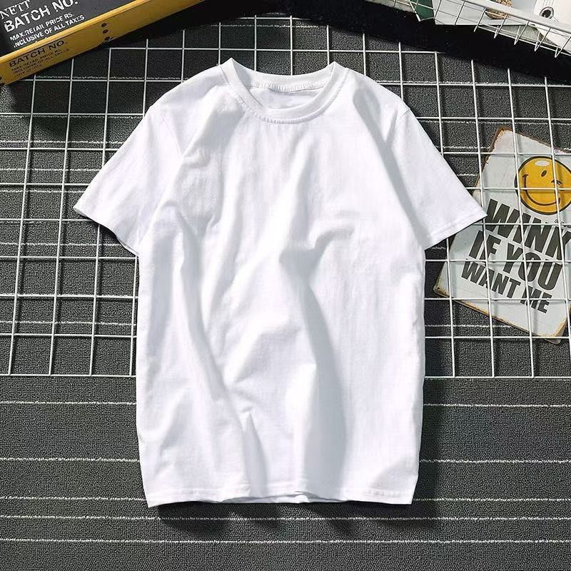 Men's Casual Short Sleeve T-Shirt - 260gsm Cotton Vintage Letter Print Relaxed Fit Tee For Streetwear_viptrois.com