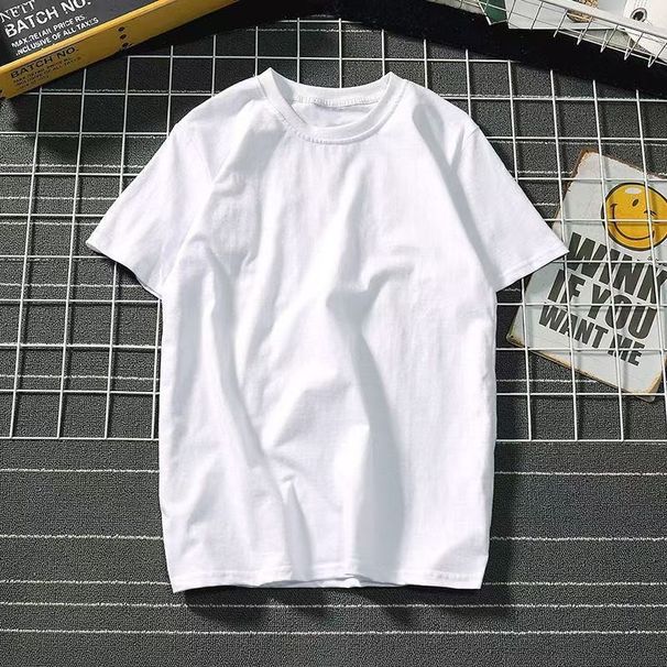 Men's Casual Short Sleeve T-Shirt - 260gsm Cotton Vintage Letter Print Relaxed Fit Tee For Streetwear_viptrois.com