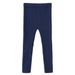 Korean Style Striped Knit Leggings For Girls 8-16 Years - Soft Elastic Waist, Comfortable & Stylish_viptrois.com