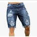 Men's Clothing Goods Slim Fit Ripped Jeans Men's Shorts Men's Clothing Fashion Brand_viptrois.com