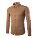 Men's Clothing Men's Long Sleeved Shirts Men's Foreign Trade New Solid Color Business Shirts Men's_viptrois.com