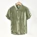 Men's Clothing Ramie Breathable And Comfortable Solid Color T Shirt Chinese Style Retro Casual Shirt_viptrois.com