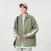 Monochrome Man- Spring And Autumn Striped Color-Block Printed Label Jacket Stand Collar Casual Coat Versatile Sports Clothing Men's Plus_viptrois.com