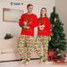 Christmas Snowman Snowflake letters cartoon Christmas parent-child suit printed homewear pajamas_viptrois.com