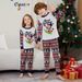 Christmas snowman letters Snowflake Christmas family clothing printed home clothes pajamas_viptrois.com