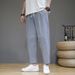 Men's Clothing Summer New Chinese Style Men's Solid Color Cotton And Linen Loose Nine Point Pants Youth Fashion Trend Casual Sports Pants_viptrois.com