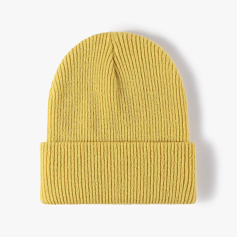 Autumn Winter Outdoor Warm Thick Ear Protection Double layer Versatile Simple Knitted Light Plate Men's and Women's_viptrois.com