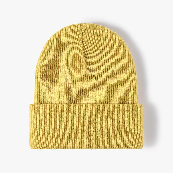 Autumn Winter Outdoor Warm Thick Ear Protection Double layer Versatile Simple Knitted Light Plate Men's and Women's_viptrois.com
