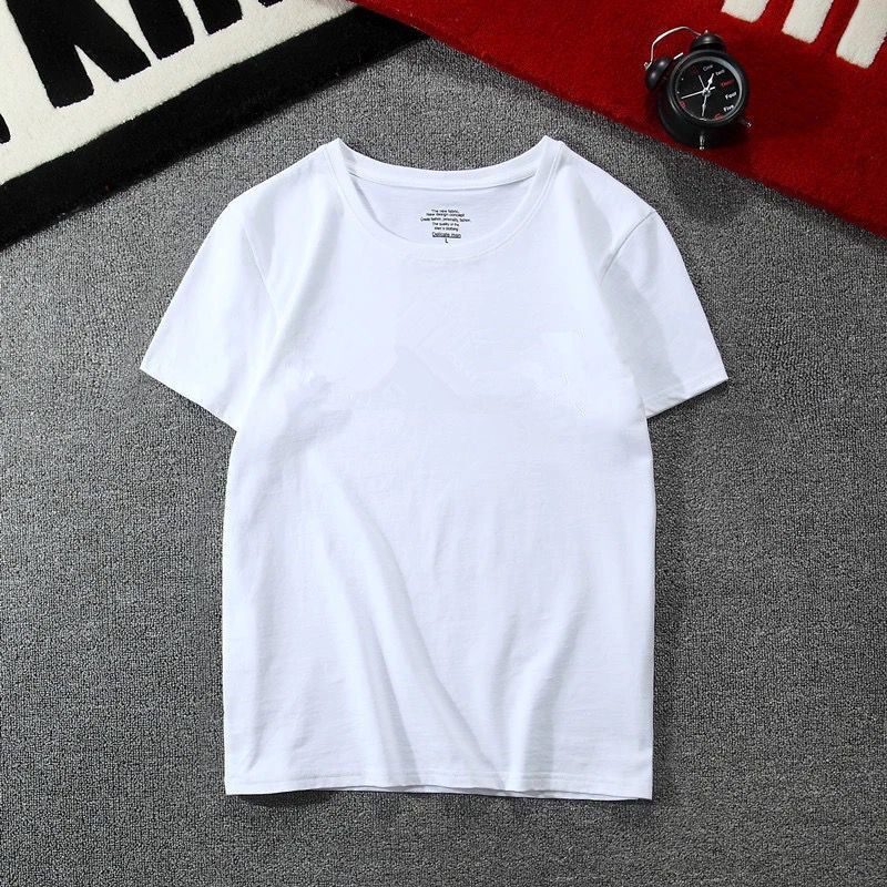 Men's Clothing Short Sleeved T Shirt Men's Summer Fashion Clothing New Style Trendy Slim Fitting Printed Tops Pure Cotton Half Sleeved T Shirt_viptrois.com