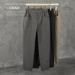 Men's British Style Casual Trousers Simple Flowing Korean Trendy Tapered Long Suit Dress Pants_viptrois.com