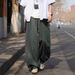 Relaxed-Fit Linen Pants For Men – Oversized Straight-Leg Trousers With Drawstring Waist (Army Green/Beige/Black/Charcoal)_viptrois.com