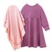 Mother & Kids Girls Spring and Autumn Long Sleeve Colorblocked Ruffled Dress + Headscarf Two piece Children's Clothing_viptrois.com