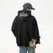 Men's Clothing 400g Heavy Hand Painted Letters Embroidered Hooded Sweatshirt Men's Autumn And Winter Couple Loose Hoodie Jacket_viptrois.com