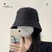 Black Fisherman Hat Women's Spring And Autumn Korean Version Casual All Match Face Covering Japanese Style Sun Protection Sun Hat Basin Hat_viptrois.com