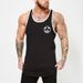 Cross-border Men's American I-shaped Back Fitness Vest Slim-fit Elastic Top T-shirt Bottoming Shirt Guochao Splicing Top_viptrois.com