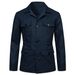 CT 2025 Spring New Men's Casual Linen Utility Jacket With Turn-down Collar And Multiple Pockets YJ201_viptrois.com