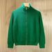 Loom Loom European And American Simple High-End Green Stand Zipper Knitted Cardigan Winter Half High Collar Sweater Jacket Men's_viptrois.com