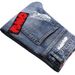 Man's clothing Hand painted white paint full wipe craft wash water personality towel embroidered badge small straight stretch jeans for men_viptrois.com