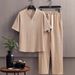 2025 New Summer Pants Simple, Comfortable And Fashionable Set_viptrois.com