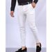 New Men's Solid Color Slim Fit Casual Trousers European And American Style Fashionable Business Pants With Pocket For Men_viptrois.com